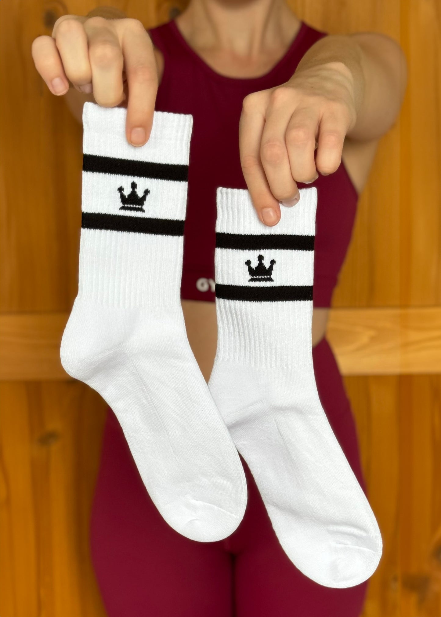 Champ Stripe Crew Socks