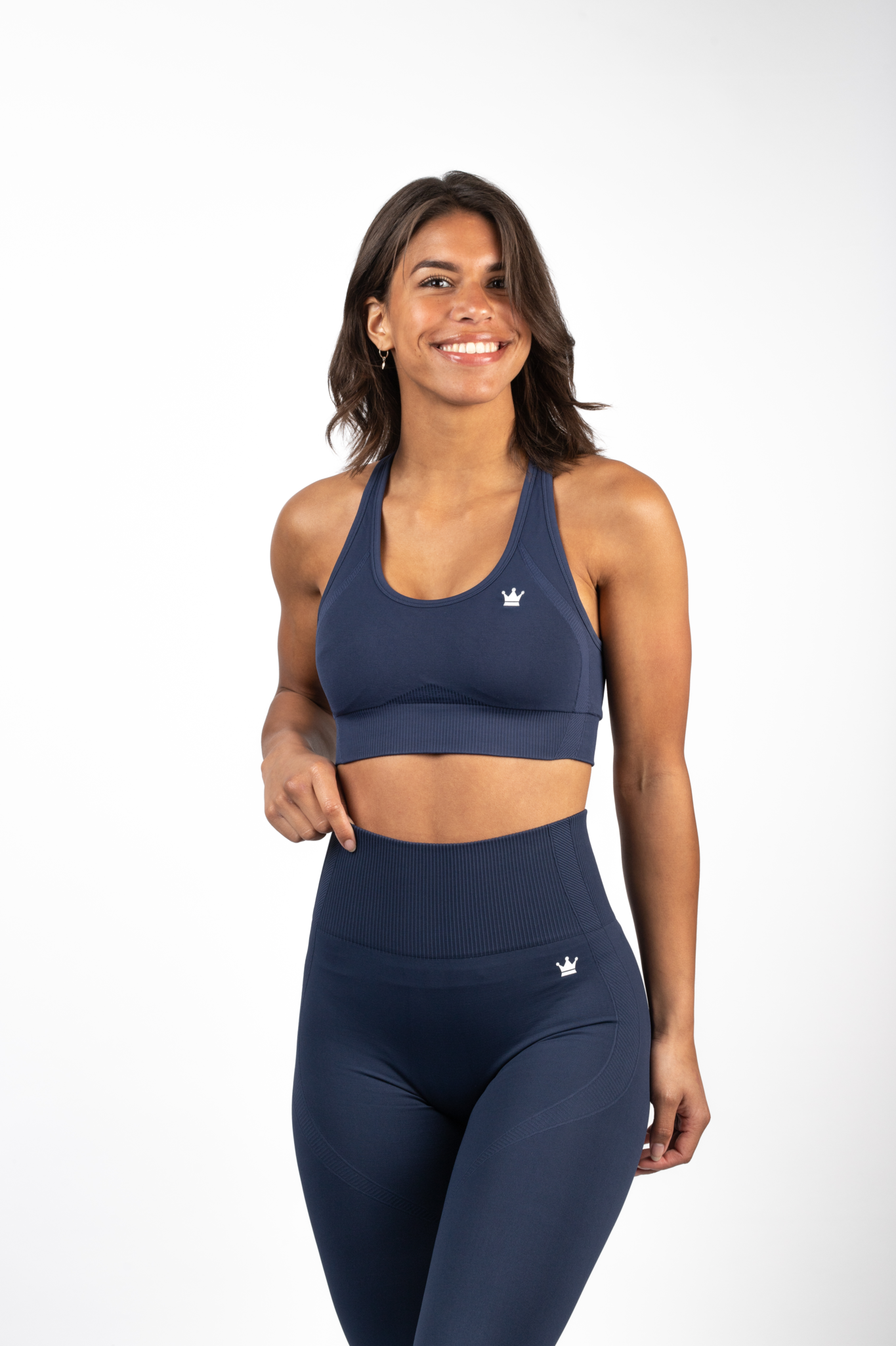 Seamless Sports Bra - Navy Blue