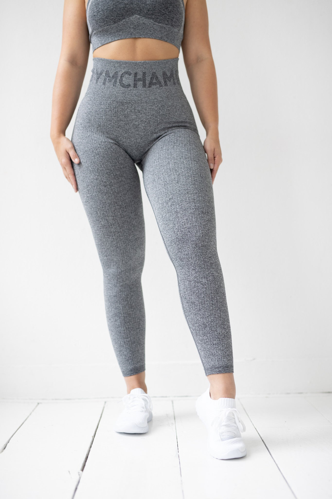 Ribbed Seamless Legging - Charcoal