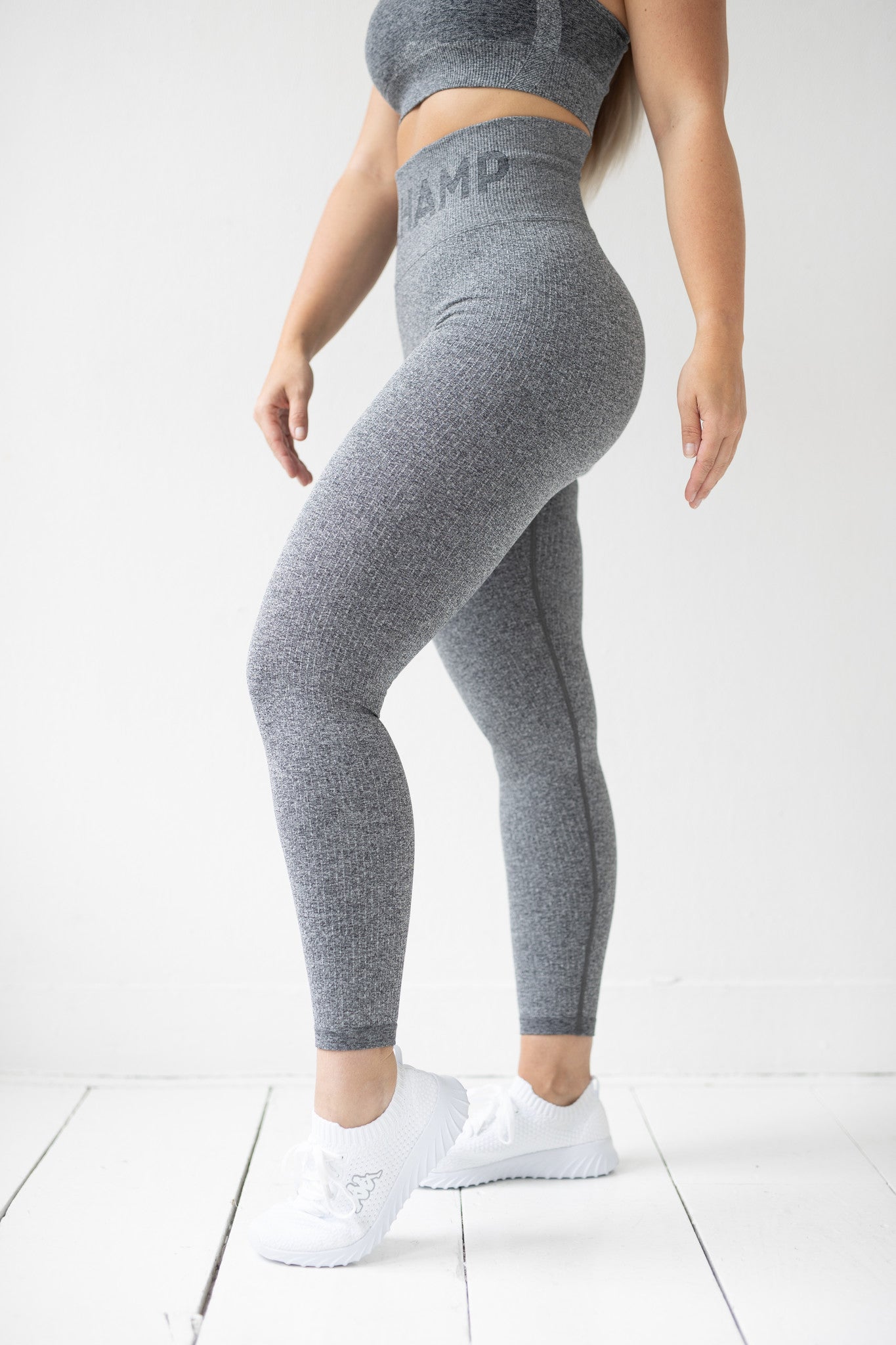 Ribbed Seamless Legging - Charcoal