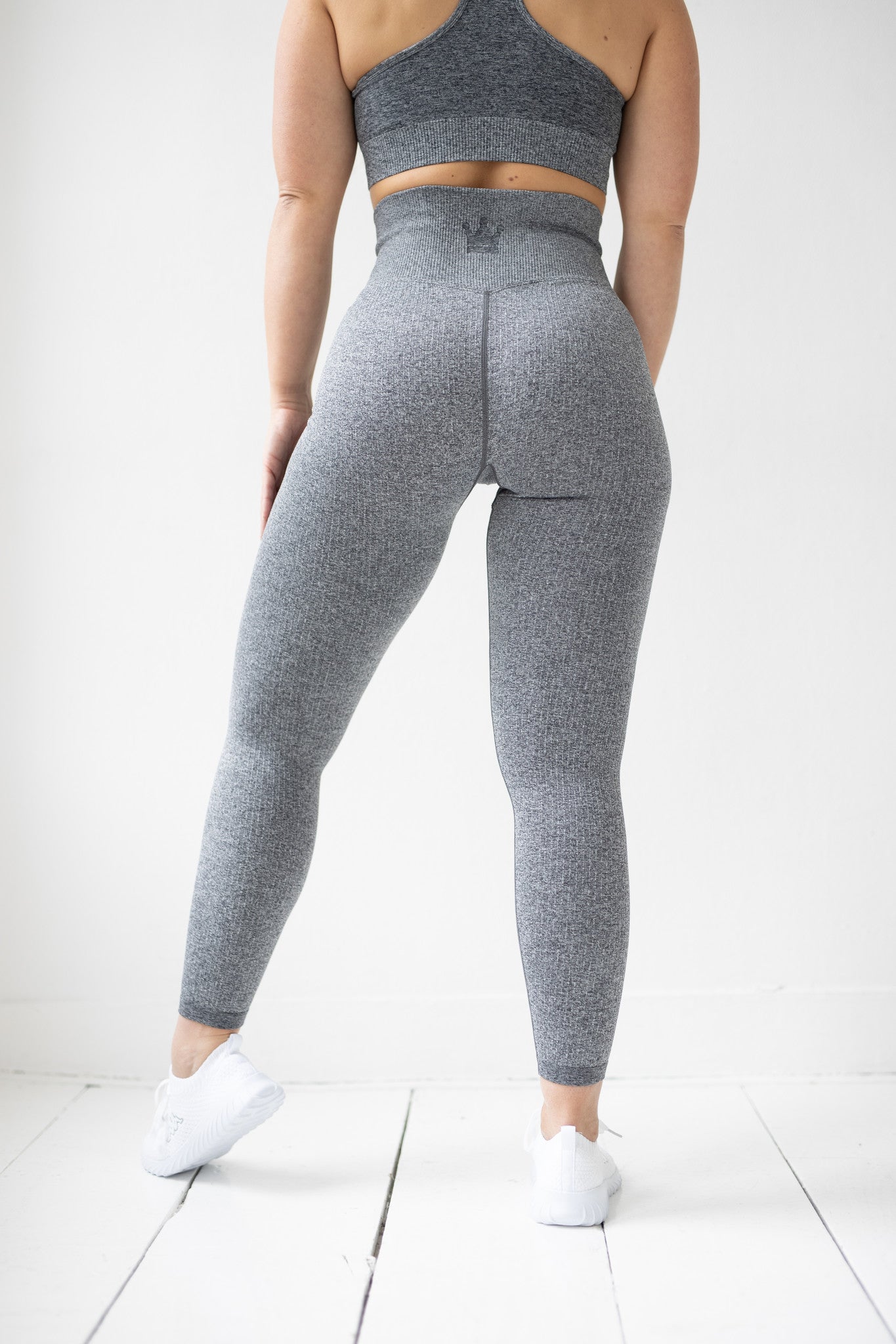 Ribbed Seamless Legging - Charcoal