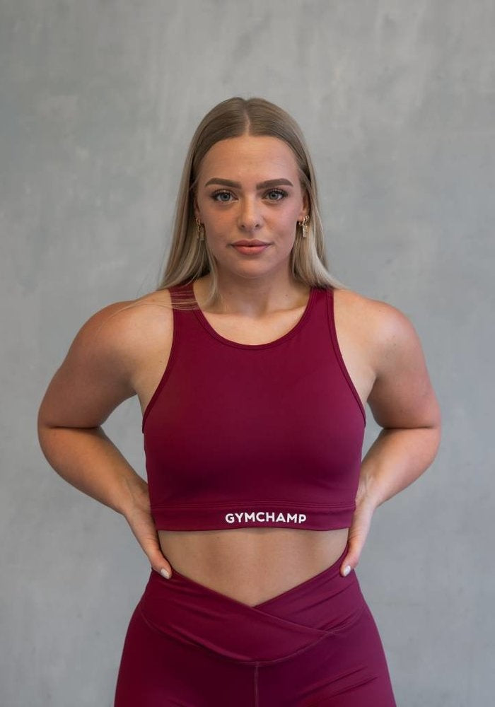 Classic Sports Bra - Burgundy