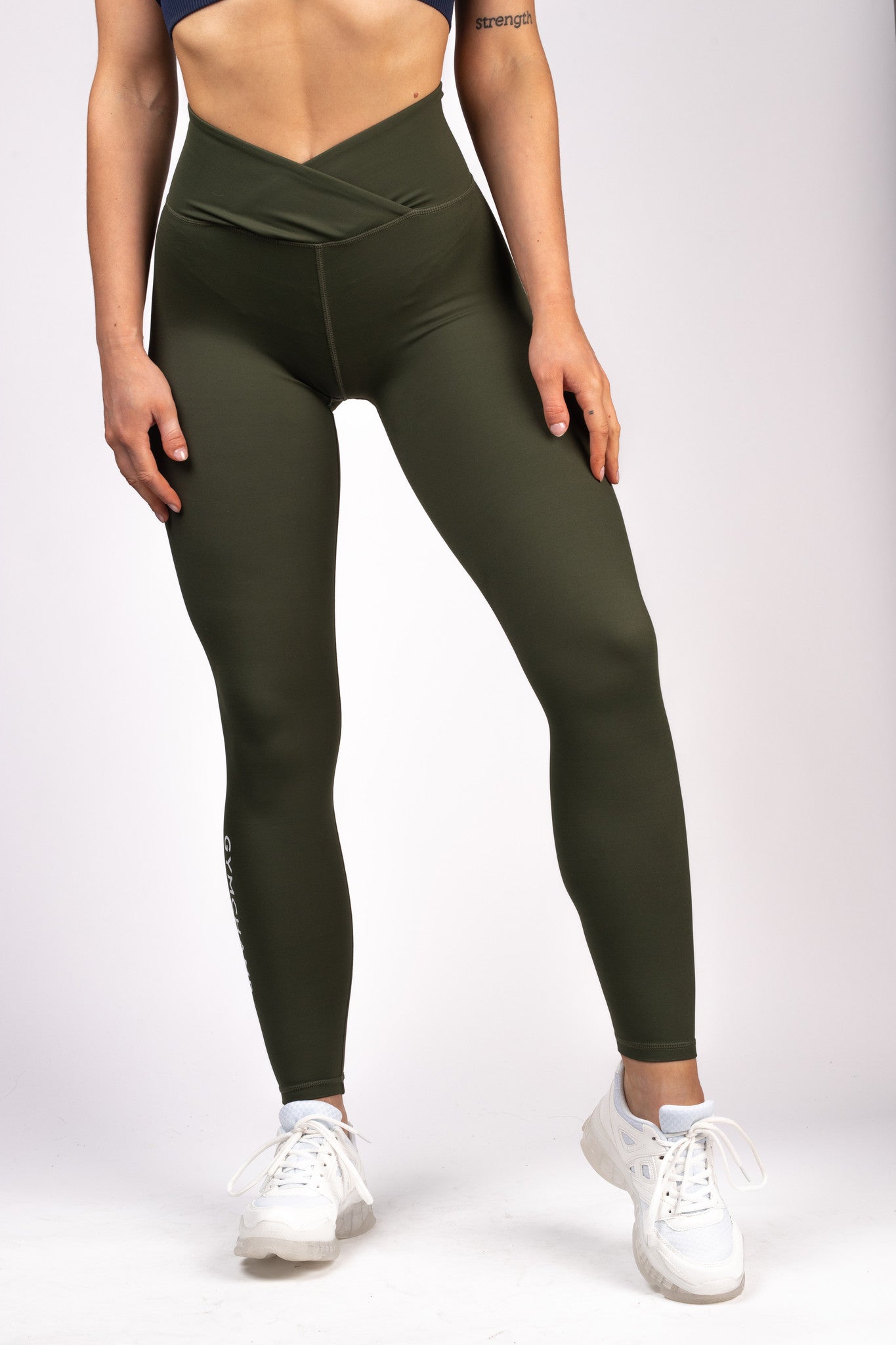 Classic High Waist Legging - Army Green