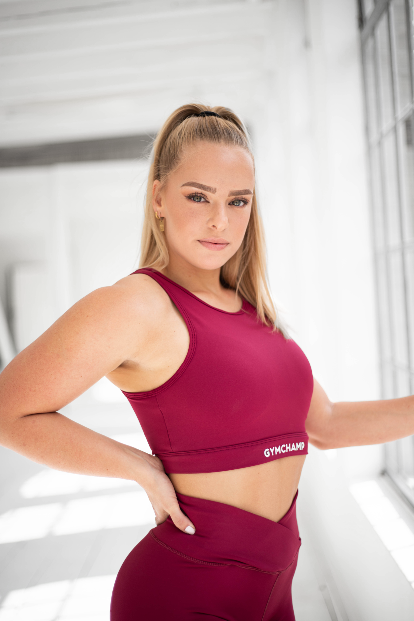 Classic Sports Bra - Burgundy