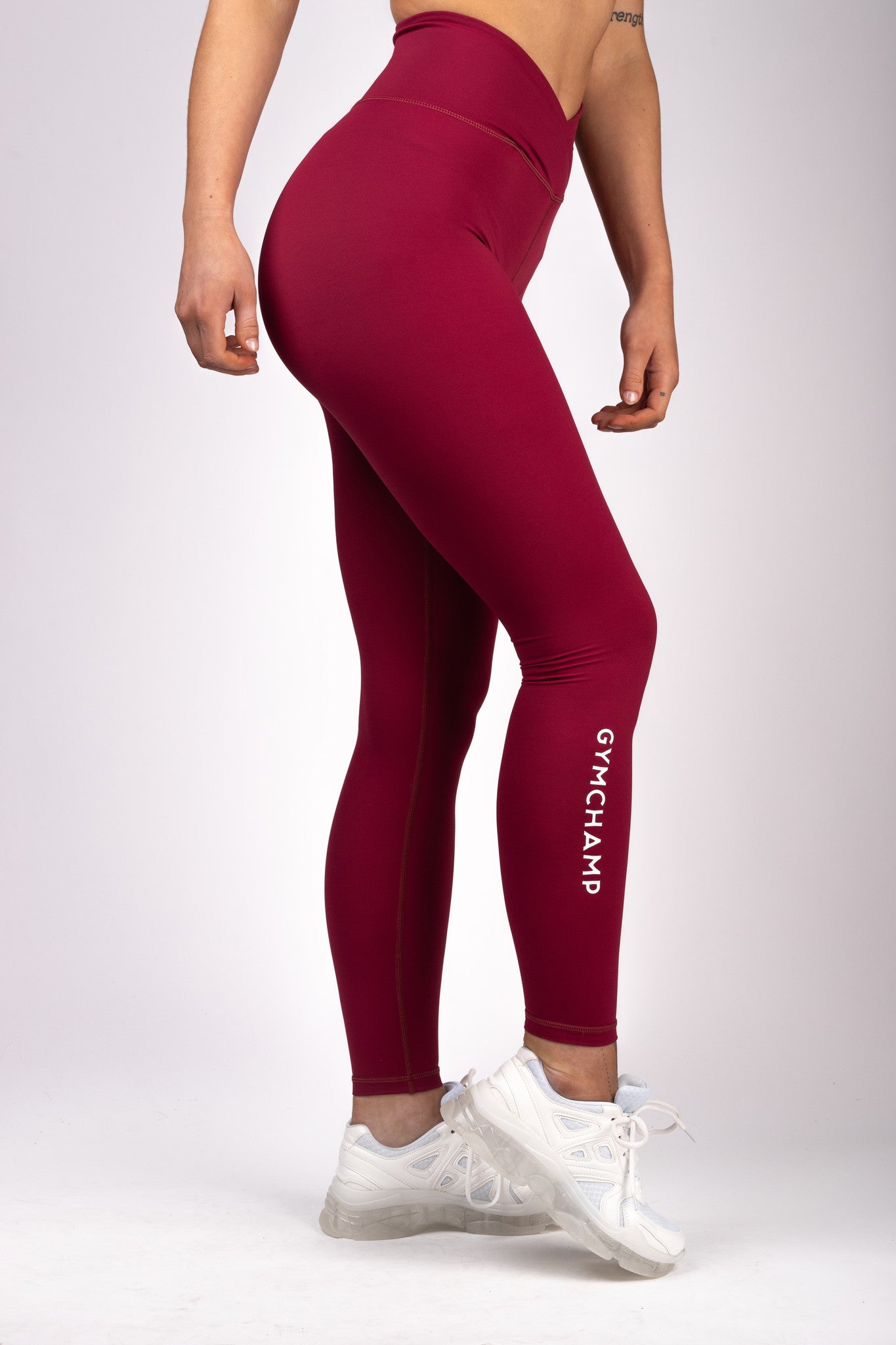 Classic High Waist Legging - Burgundy