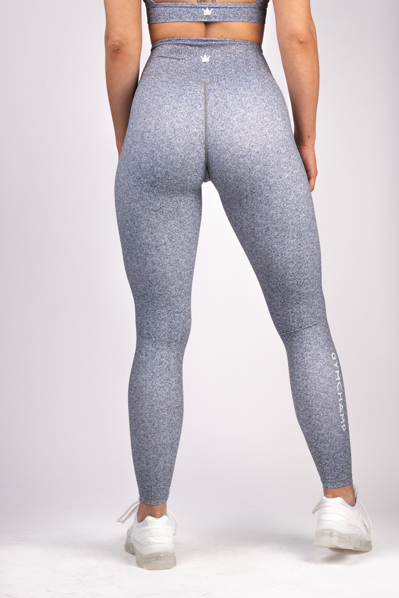 Heather High Waist Legging - Grey