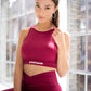 Classic Sports Bra - Burgundy