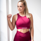 Classic High Waist Legging - Burgundy